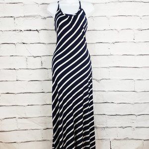 Maurices Diagonal Stripe Maxi Dress Sz L